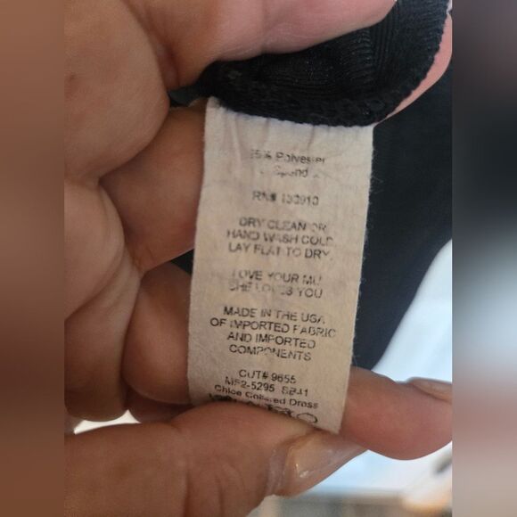 Show Me Your MuMu - Chloe Collared Dress - black slinky stretch size S - Picture 6 of 6